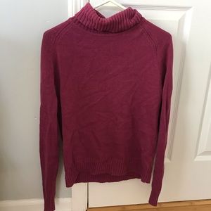 Women’s purple turtleneck